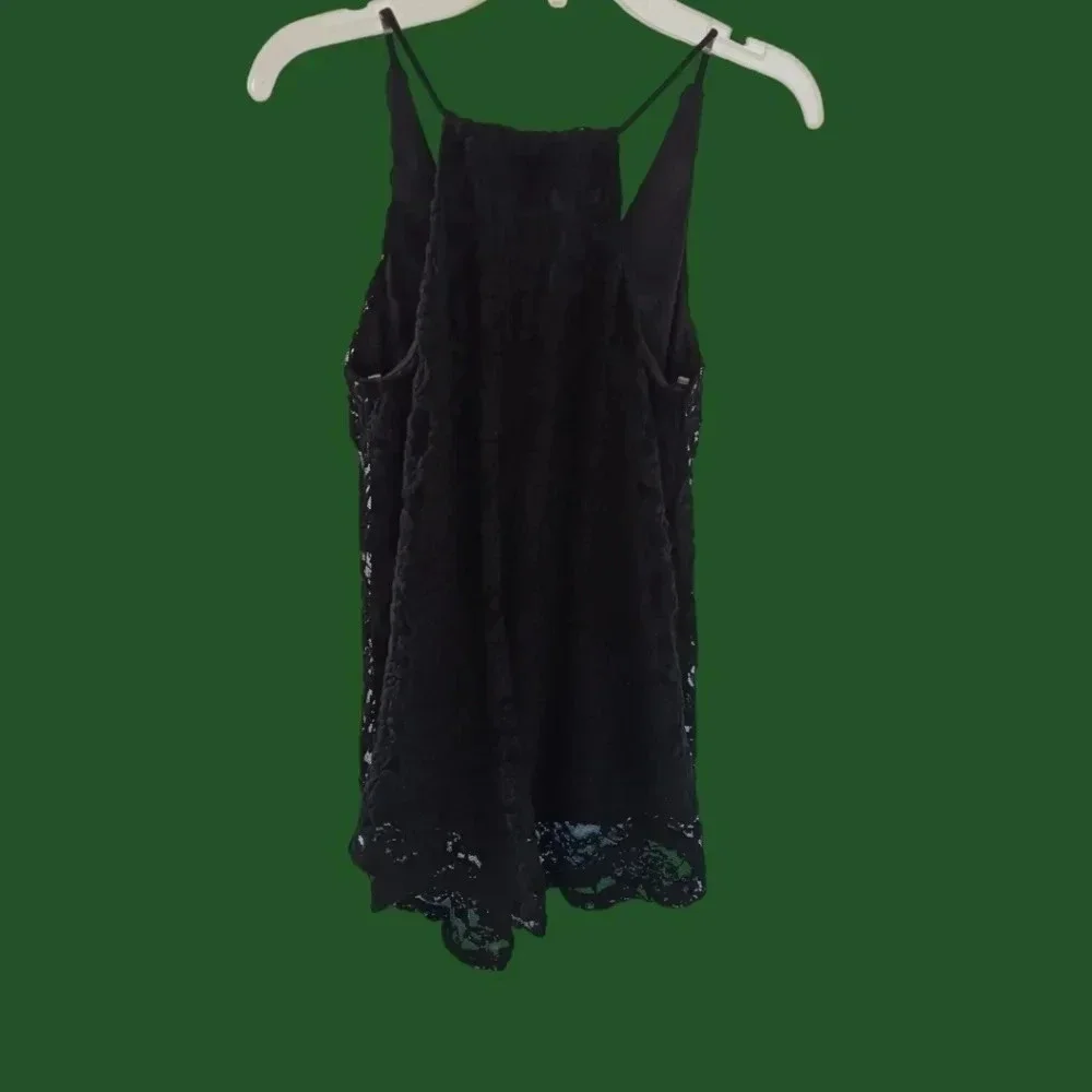 Love j boho lace tank size Small color black